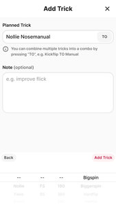 Add trick flow screen